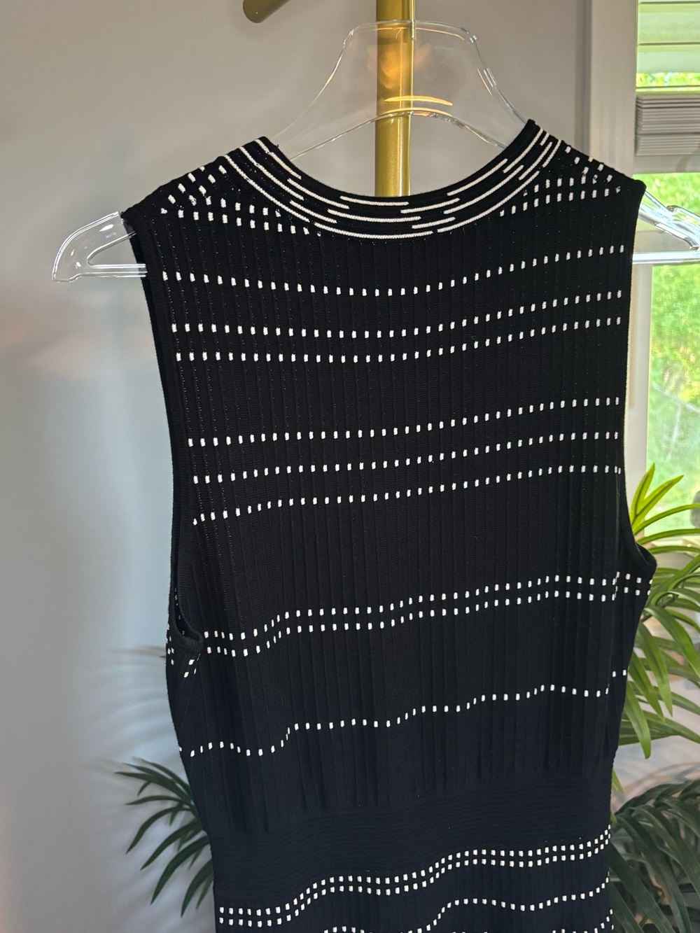 kate spade Black Midi Dress with White Accent Pattern - Picture 10 of 15